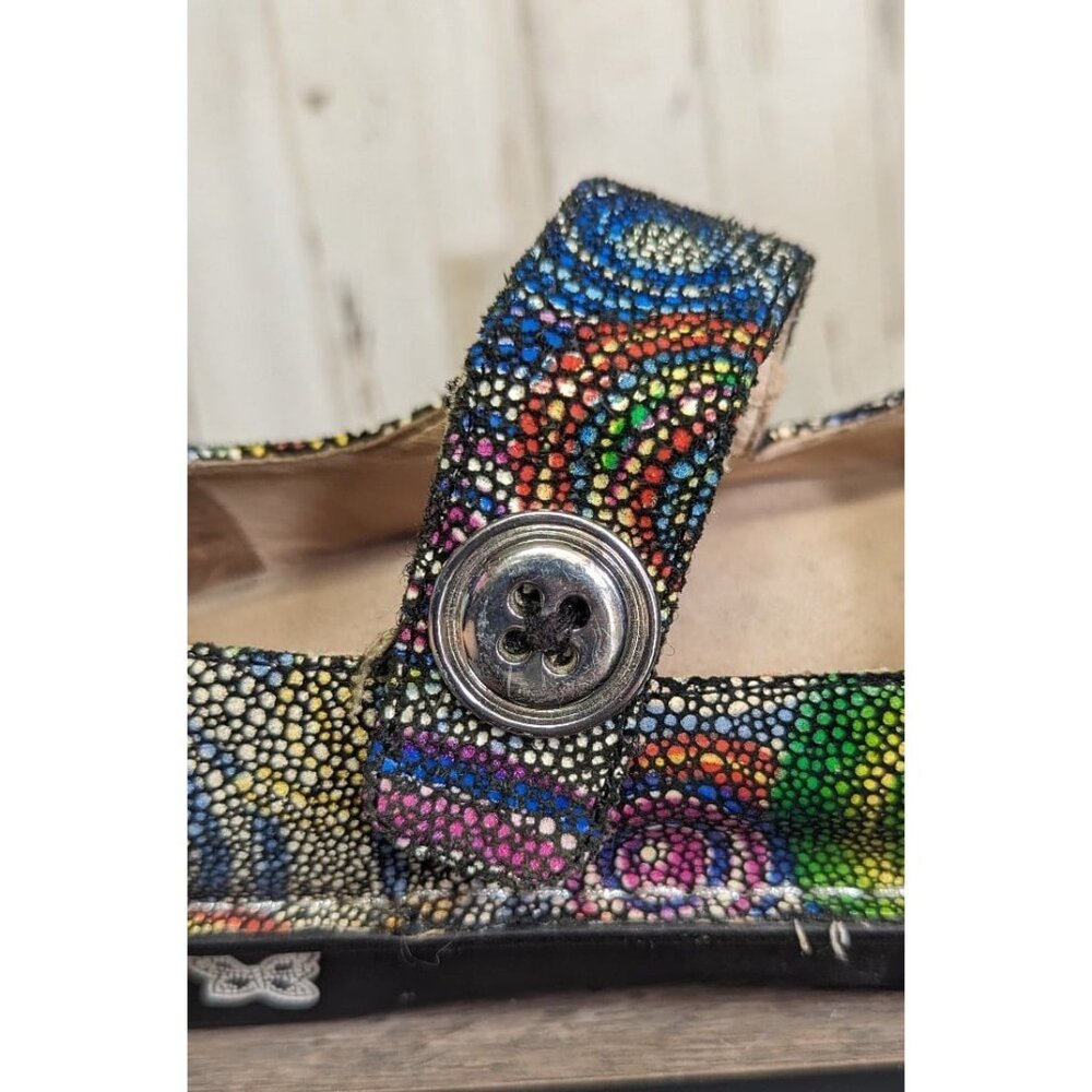Alegria Paloma Bullseye Women’s Euro Sz 39/US Sz 9 Orthopedic Cushioned Colorful - Picture 6 of 10
